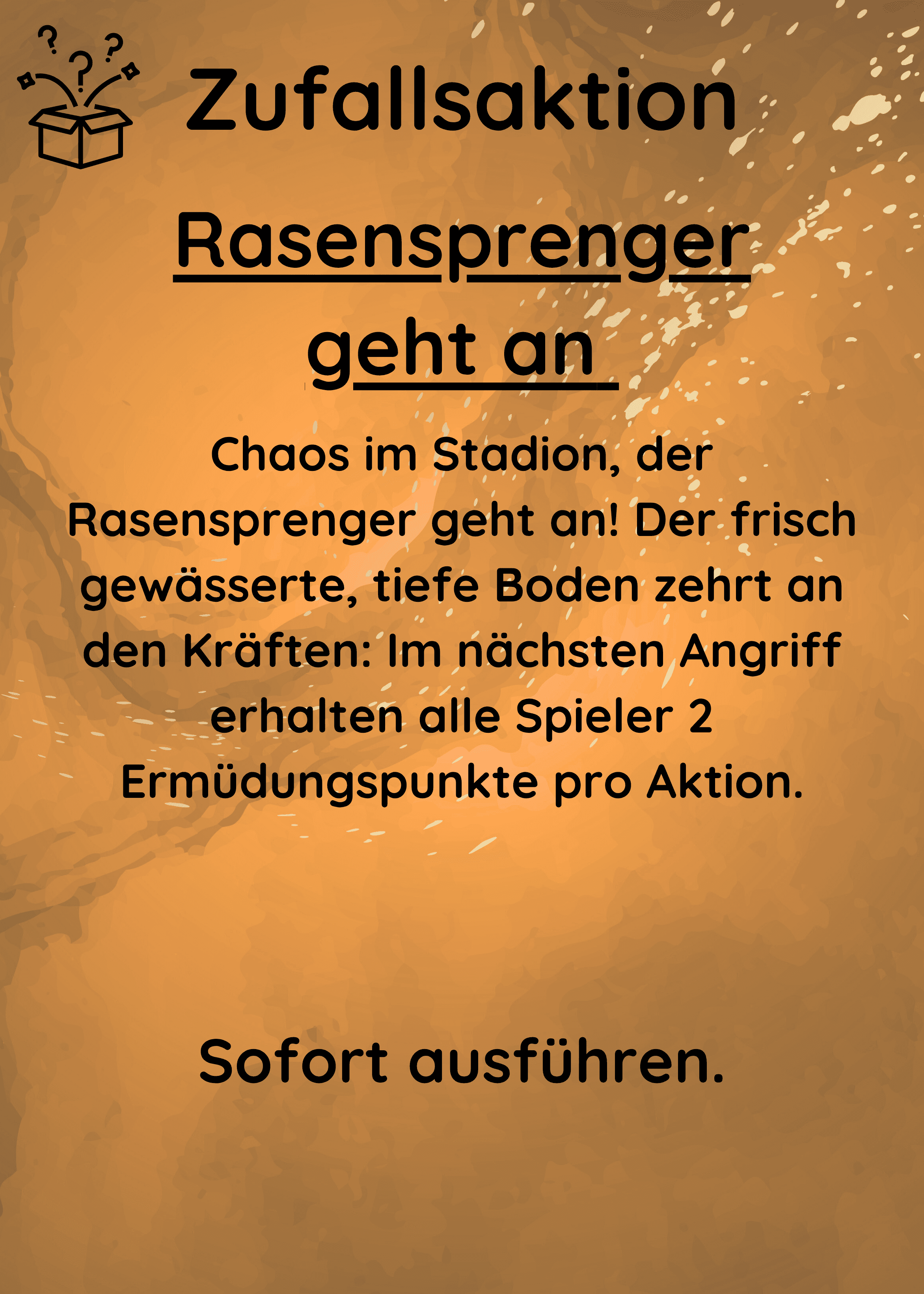 Rasensprenger geht an