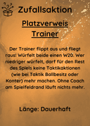 Platzverweis Trainer Vorderseite
