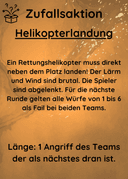 Helikopterlandung Vorderseite