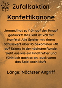 Konfettikanone Vorderseite